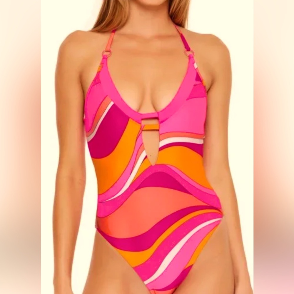 Trina Turk NWT Vivid Vista Maillot Swimsuit One Piece Size 6 STUNNING - Picture 10 of 10